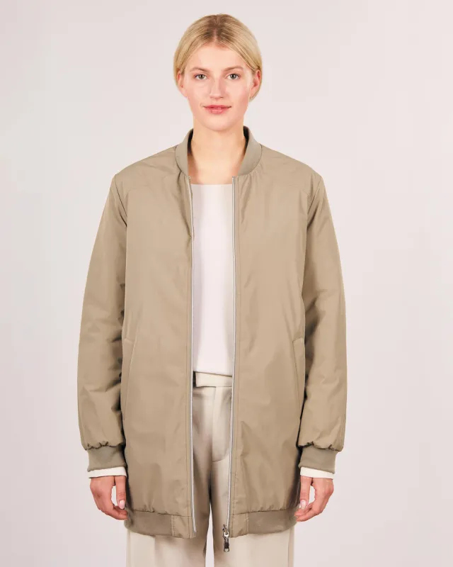 Bomberjacke wendbar - Lange, wendbare Bomberjacke für Damen